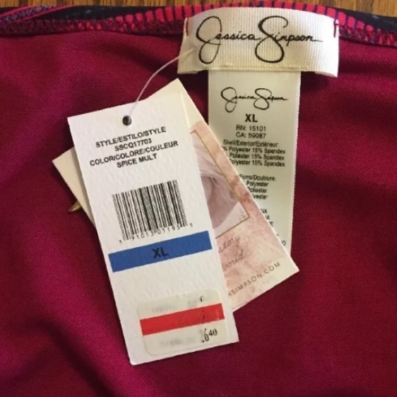 Jessica Simpson Swim Bottom Multi-Color - Picture 4 of 5